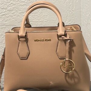 Michael Kors Camille Satchel Oyster Leather